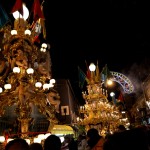 Bakers and wine sellers candelora in Via Plebiscito on the 4th February during the Saint Agatha festival in Catania.