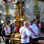 La candelora del monsignor Ventimiglia durante la festa di Sant'Agata in Catania