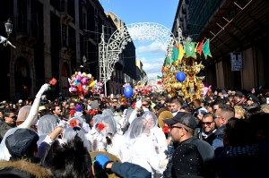 L'allegria durante la festa di Sant'Agata il 3 febbraio