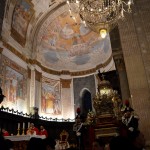 L'abside normanna dentro la cattedrale di Catania durante la festa di sant'Agata